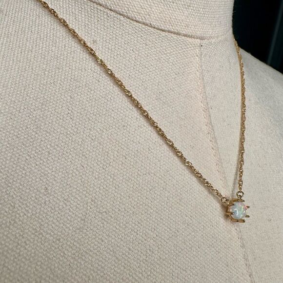 Free People Postcard Necklace & Press-On Patch Set 14k Gold Plated Semi-Precious - Picture 8 of 10